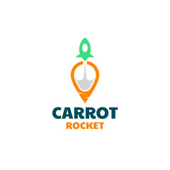 Vector Logo Illustration Carrot Simple Mascot Style