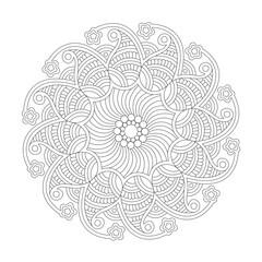 rotate zenful zenith coloring book mandala page for kdp book interior