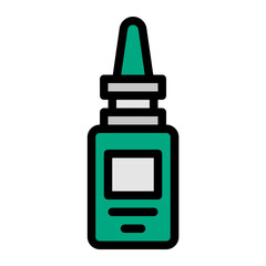nasal spray line icon