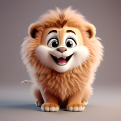 Lion smiling 023. Generate Ai