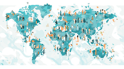 Fototapeta premium World wide business concept image. Vector illustration.