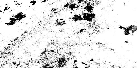 Black and white dirty cracked Dust overlay distress grungy effect paint. Black and white grunge seamless texture. Dust and scratches grain texture on white and black background.