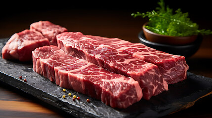 Wagyu beef close up