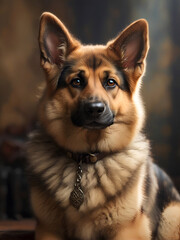 Fototapeta premium german shepherd dog