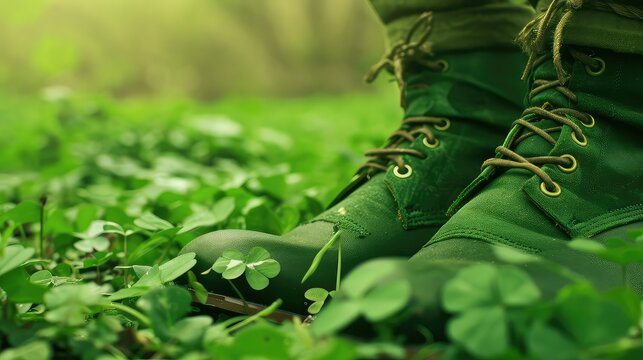boots shoe leprechaun, green background --ar 16:9 --style raw --stylize 50 --v 6 Job ID: 3149940d-29ee-4088-91ec-9f94f8244790