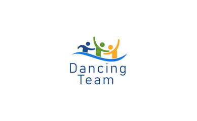 Group of people dancing silhouette vector illustration. Human friends having fun on the party