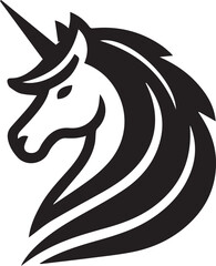 Unicorn Vector Logo Design 