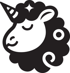 Sheep Unicorn vector 