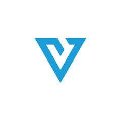 Letter V vector logo design