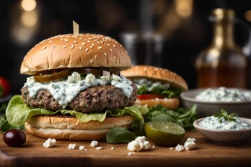 Greek Lamb Burger