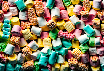 Fototapeta na wymiar Texture of multi-colored sweet