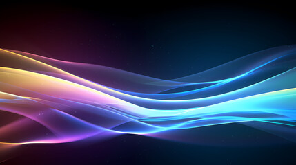 Fototapeta premium Future technology lines background and light effects, technological background material