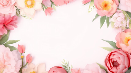 Naklejka na ściany i meble Beautiful pink rose bouquet flowers background, symbol of Valentine's Day, wedding, love