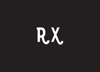 RX  initial logo design and creative logo