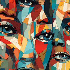 Empowering Women Collage Pattern