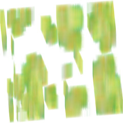 An abstract transparent iridescent glitch art texture element.