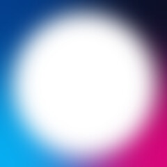 An abstract cut out transparent iridescent gradient border design element.