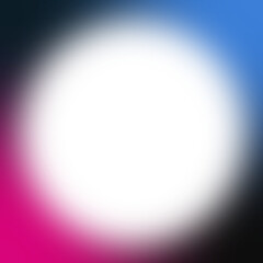 An abstract cut out transparent iridescent gradient border design element.