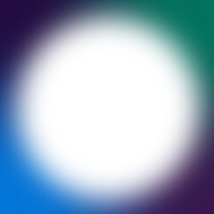 An abstract cut out transparent iridescent gradient border design element.