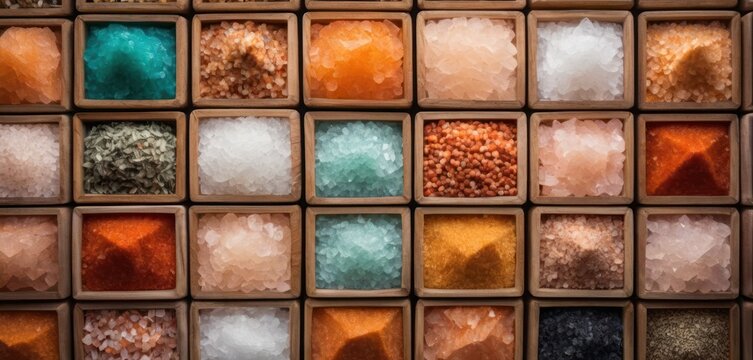  a close up of a box filled with different colored grains and grains of different colors of rice and grains of different colors of rice and grains.
