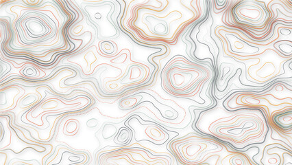 Topographic map background concept with space for your copy. Vector abstract illustration. Geography concept.
