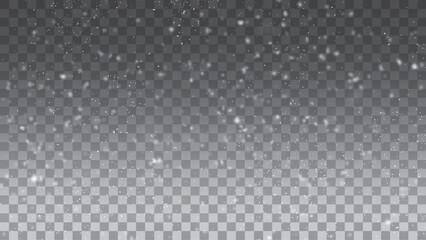 Snow gray transparent background. Set of white glowing lights effects isolated on transparent background Sun flash with rays and spotlight Star burst with sparkles