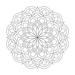 Radiant Revolutions mandala coloring book page for kdp book interior