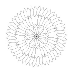 Tranquil Twirls kids mandala coloring book page for kdp book interior
