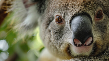 Koala Close Up A Glimpse into the Eyes of Australia's Iconic Marsupial