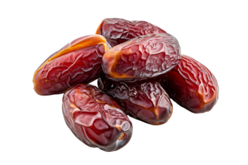 Dates fruits isolated on white background