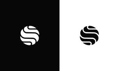 SS initial letter logo design vector.