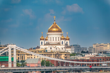 Cathedral of Christ the Saviour in Moscow, Russia - Powered by Adobe