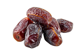 Dates fruits isolated on white background