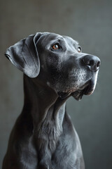 Weimaraner Dog Portrait