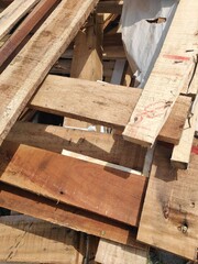 construction of a wooden house