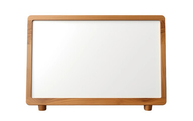 A Wooden Frame Infused with a Programming Interface for Digital Creativity on White or PNG Transparent Background.