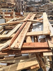 pile of wooden crates
