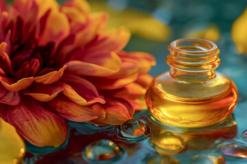 Aromatherapy oil application, sensory, spa ambiance. Spa concept. 