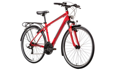 Fototapeta premium Cityscape with the Raleigh Bikes Cadent Hybrid Bike on White or PNG Transparent Background.