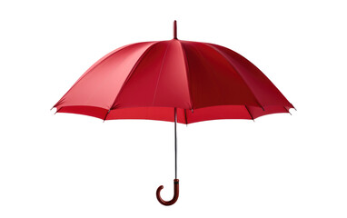 Red Umbrella, a Stylish and Functional Accessory in City Life on a White or Clear Surface PNG Transparent Background on White or PNG Transparent Background.