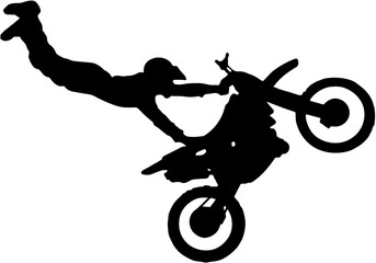 Extreme logo with freestyle motocross