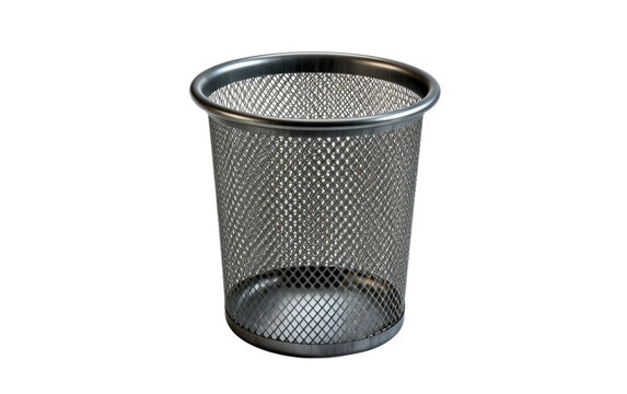 Dispose of Waste in Style with a Modern and Functional Trash Can on White or PNG Transparent Background.