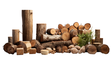 Worldly Timber Treasures, Showcasing Exquisite Wooden Artistry from Across Continents on White or PNG Transparent Background.
