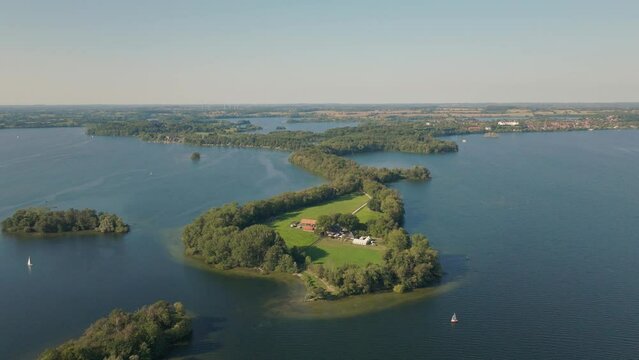 Pl&ouml;n Prinzeninsel Princes Island on warm sunny day with beautiful waters