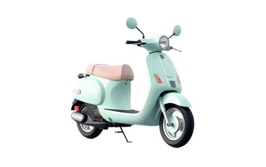 Obraz na płótnie Canvas Comfort and Versatility with an Electric Scooter Featuring an Adjustable Seat on White or PNG Transparent Background.