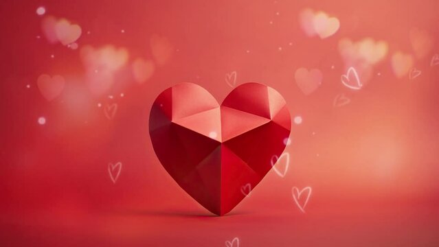 copy space of valentine heart shape in isolated background