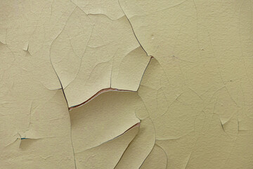 Structure of an old destroyed wall in vintage style. Abstract texture of white cardboard paper...