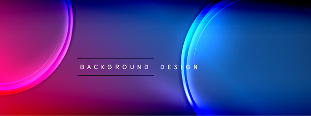 Vector abstract background - liquid transparent bubble shapes on fluid gradient with shadows and light effects