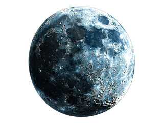 Full Moon Night Isolated on Transparent or White Background, PNG