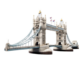 Fototapeta na wymiar London Bridge Isolated On A Transparent Background